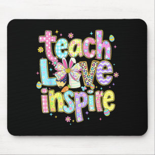 Mousepad Professor dia de Páscoa ensina amor inspira coelho