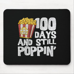 Mousepad Professor Divertido Aluno Escola Pipoca 100 Dias D