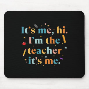 Mousepad Professor Divertido Cita que sou eu Oi, sou o prof