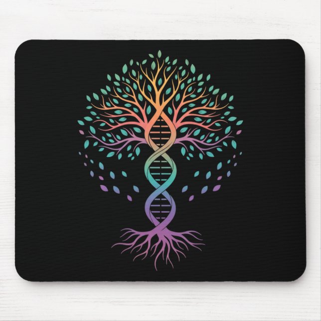 Mousepad Professor Dna Árvore Da Vida, Professor De Biologi (Frente)