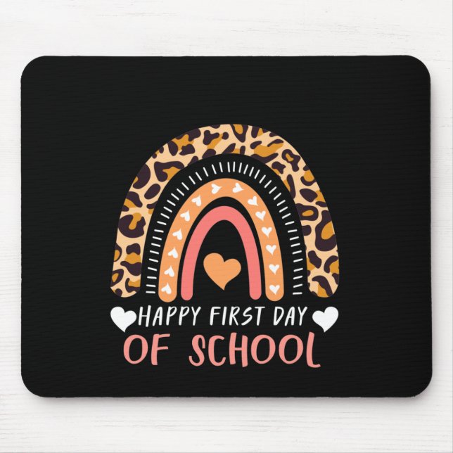 Mousepad Professor do Jardim Infantil Leopard Rainbow (Frente)