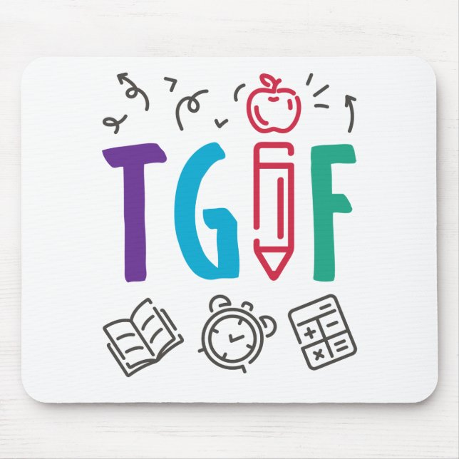 Mousepad Professor do TGIF Sexta-feira Fim de Semana (Frente)