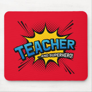 Mousepad Professor e super-herói - Presente de Fim de Termo