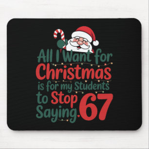 Mousepad Professor Engraçado 67 Meme Natal Matemática Aluno