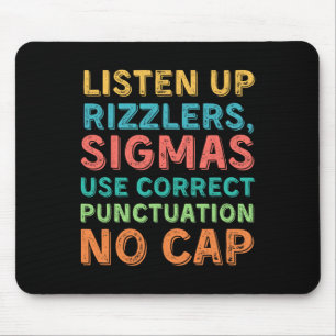 Mousepad Professor Engraçado de Inglês Usa Pontuação - Pres
