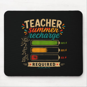 Mousepad Professor engraçado precisa recarregar as energias