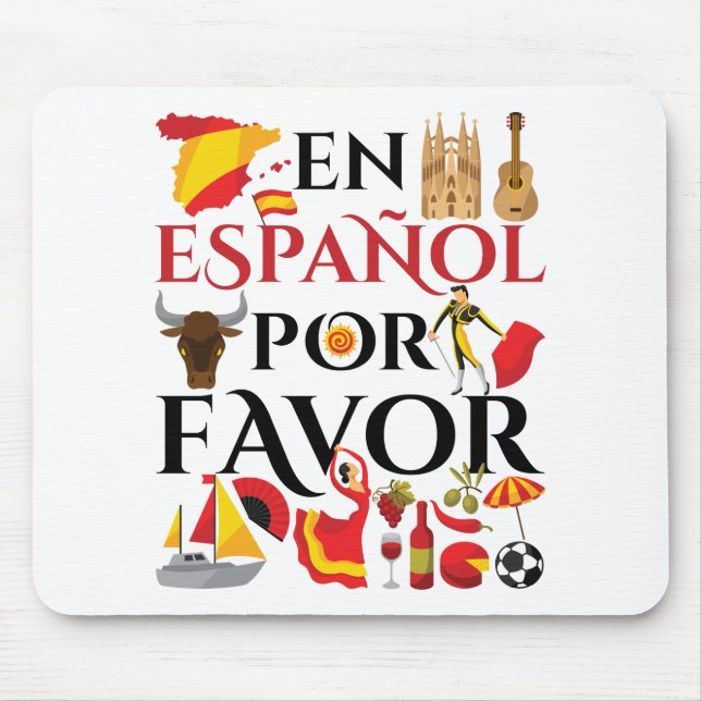 Mousepad Professor Espanol Por Favor (Frente)