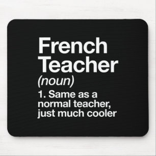 Mousepad Professor Francês Diversão De Definição De Byck Pa