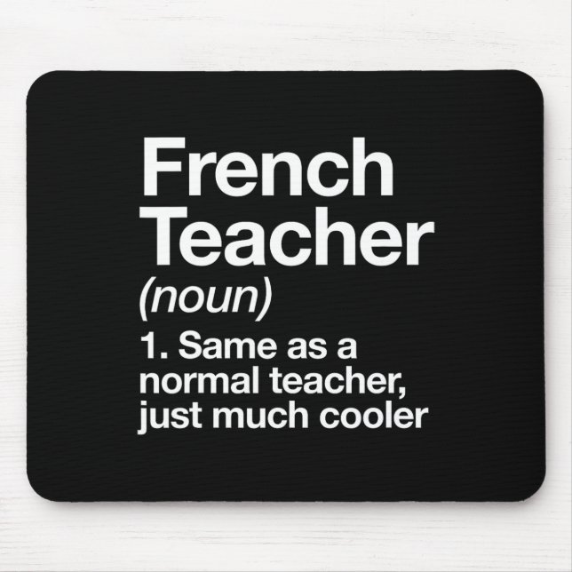 Mousepad Professor Francês Diversão De Definição De Byck Pa (Frente)