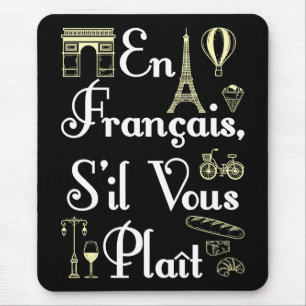 Mousepad Professor francês En Francais S'il Vous Plait
