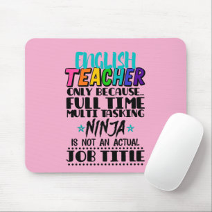Mousepad Professor Inglês Apenas Porque Multitarefa De Temp
