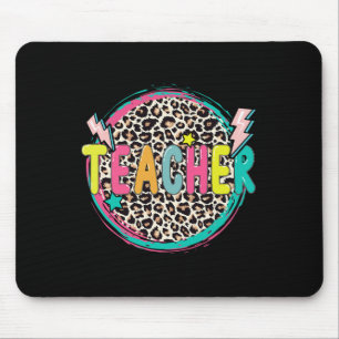 Mousepad Professor Leopardo Divertido Feliz Primeiro Dia De