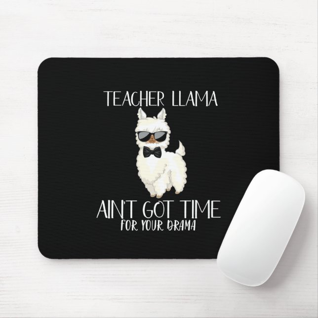 Mousepad Professor Llama - Sem tempo para um educador engra (Com mouse)