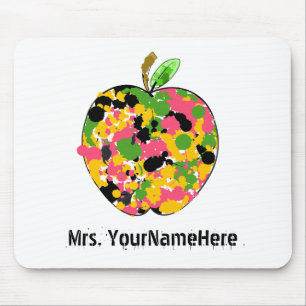 Mousepad Professor multicolorido de Apple do Splatter da