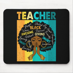 Mousepad Professor Negro Magia Mês da História Negra Afro C