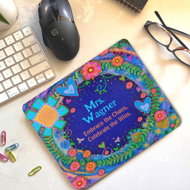 Mousepad Professor Personalizado Cheerful com Dragonfly Azu (Criador carregado)