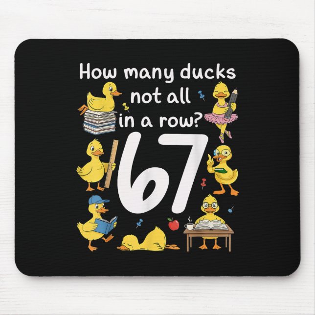 Mousepad Professor Seis Sete Meme 67 Professor Pato Engraça (Frente)