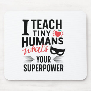 Mousepad Professor Super-Herói Engraçado Ensinando Superpod