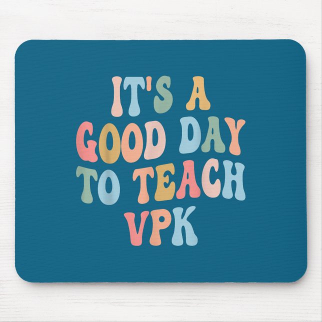 Mousepad Professor Vpk De Volta à Escola Primeiro Dia De Pr (Frente)