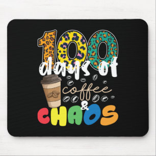 Mousepad Professora 100 Dias De Escola 100 Dias De Café E
