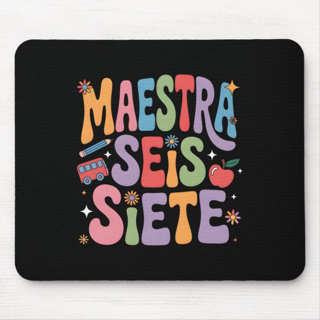 Mousepad Professora 67 Six Seven Professora de Espanhol Bil (Frente)