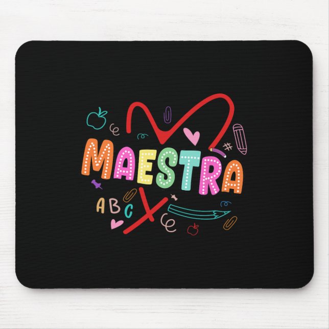 Mousepad Professora de espanhol Professora de língua estran (Frente)