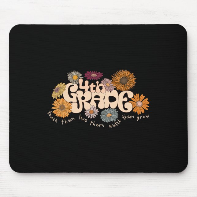 Mousepad Professora Do 4º Grau Ensina-Os A Adorar (Frente)