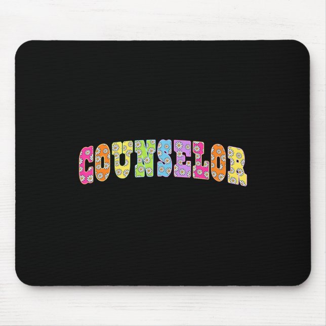 Mousepad Professora Do Esquadrão Da Escola Floral De Volta  (Frente)