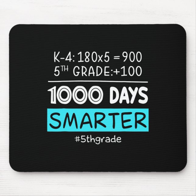 Mousepad Professora Do Grau 1000 Dias Mais Inteligente 100  (Frente)