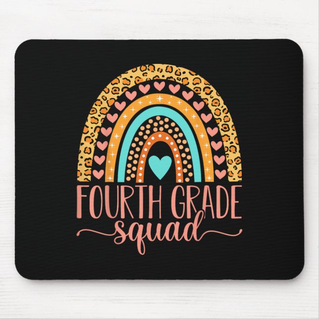 Mousepad Professora Do Grau 4.º Grau Da Equipe De Volta À E (Frente)