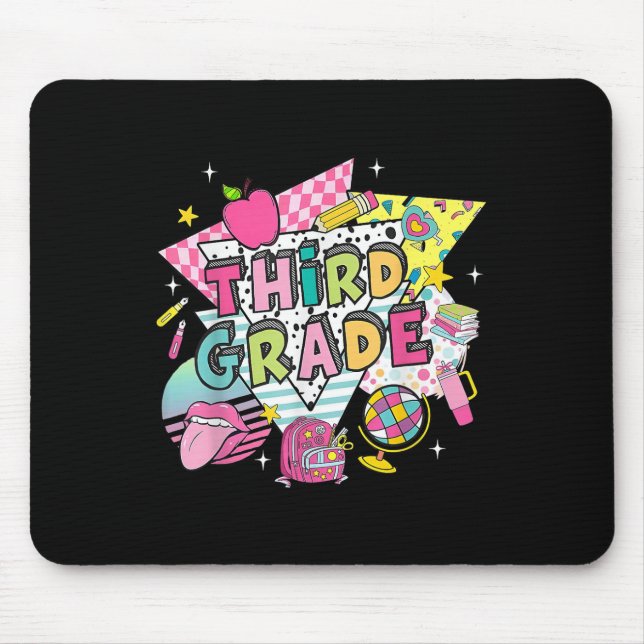Mousepad Professora Do Terceiro Grau De Volta À Escola Feli (Frente)