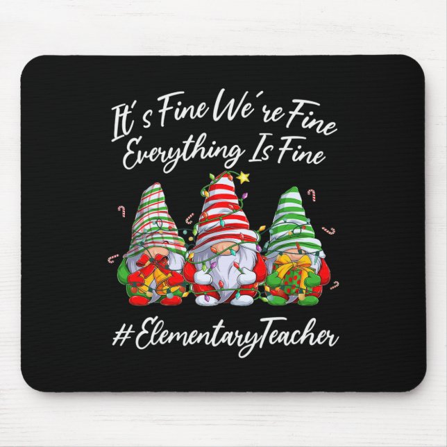 Mousepad Professora Elementar Tripulação Tudo É Um Bom Nata (Frente)