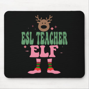 Mousepad Professora Esl Elf Xmas Matando o Natal do Grupo F