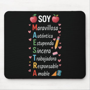 Mousepad Professora Espanhola Maestra Bilíngue