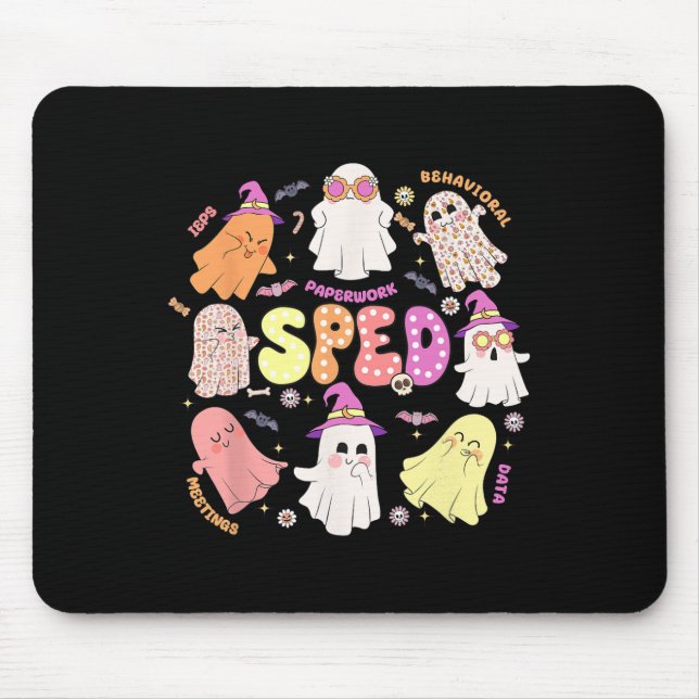 Mousepad Professora Halloween Spooky Equipe Especial de Edu (Frente)