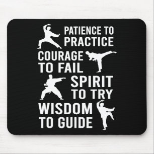 Mousepad Professora Karate Estudante Prática Estudante Kara