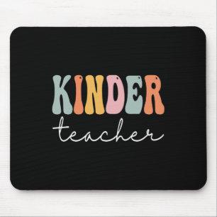 Mousepad Professora Kinder Retro Groovas Feliz Primeiro Dia