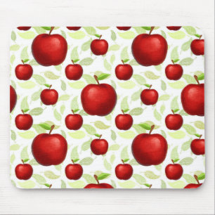 Mousepad Professora Padrões de Árvore de Apple Pré-Escolar