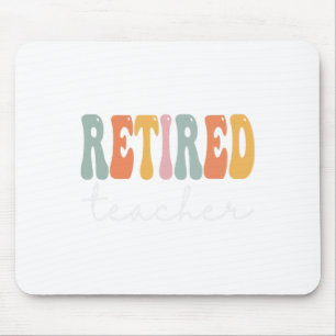 Mousepad Professora Retro Groovy Women Feliz Primeiro Dia D