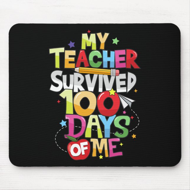 Mousepad Professora Sobreviveu A 100 Dias Da Minha Escola D (Frente)