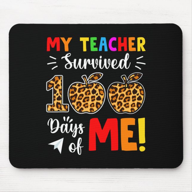 Mousepad Professora Sobreviveu A 100 Dias De Ensino De Estu (Frente)