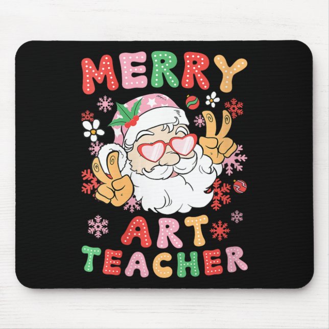 Mousepad Professores De Arte Feliz De Mulheres Ensino De Ar (Frente)