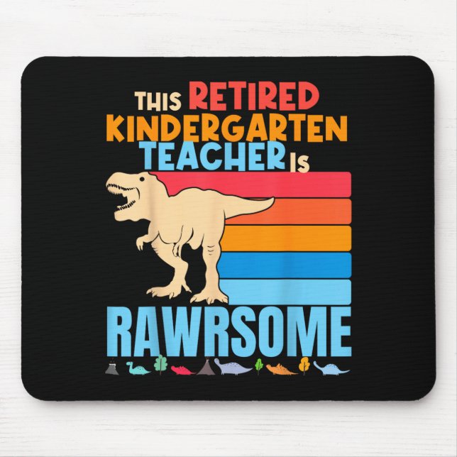 Mousepad Professores de Jardim de Infância Aposentados São  (Frente)
