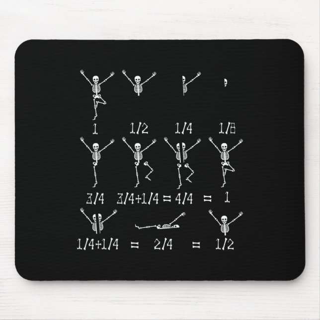 Mousepad Professores de Matemática Equação de Esqueleto Est (Frente)