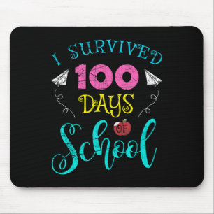 Mousepad Professores Divertidos Estudantes Eu Sobrevivi 100