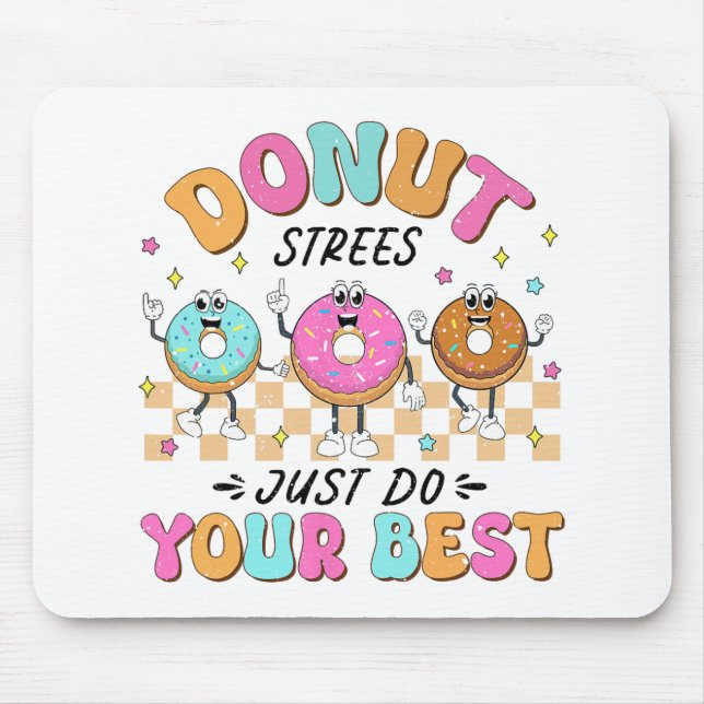 Mousepad Professores do Dia de Teste Crianças Estresse na R (Frente)