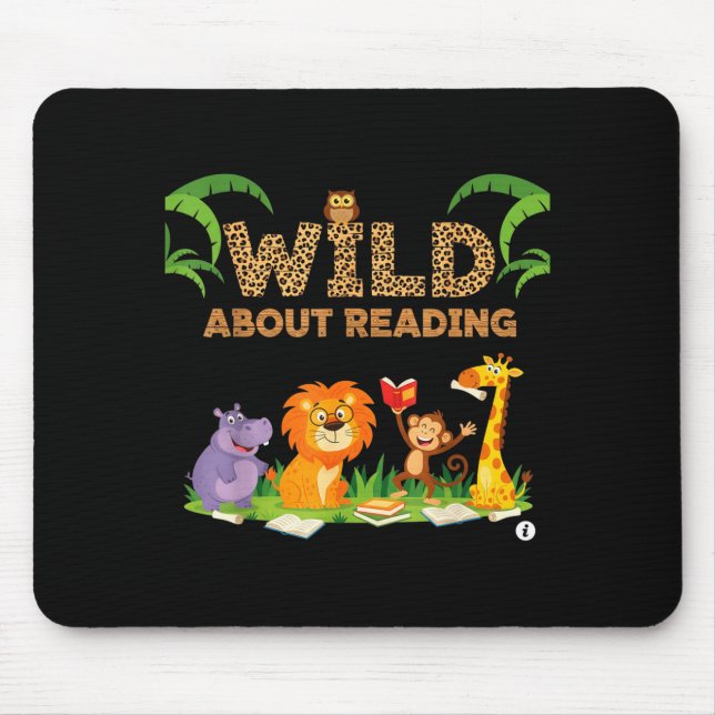 Mousepad Professores Enlouquecidos pela Leitura Dia de Leit (Frente)