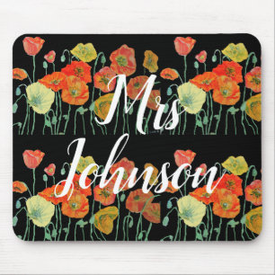 Mousepad Professores Negros Nomeiam Pad de Mato de Computad