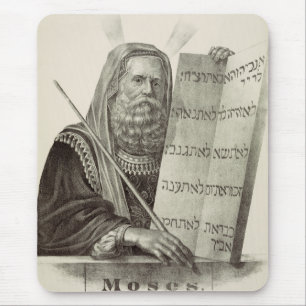 Mousepad Profeta Moisés com os comprimidos da lei