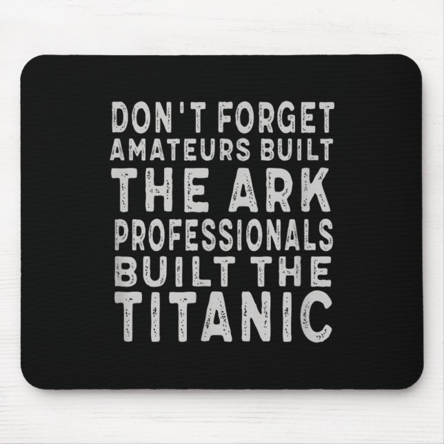 Mousepad Profissionais Construíram A Motivação Inspiradora  (Frente)